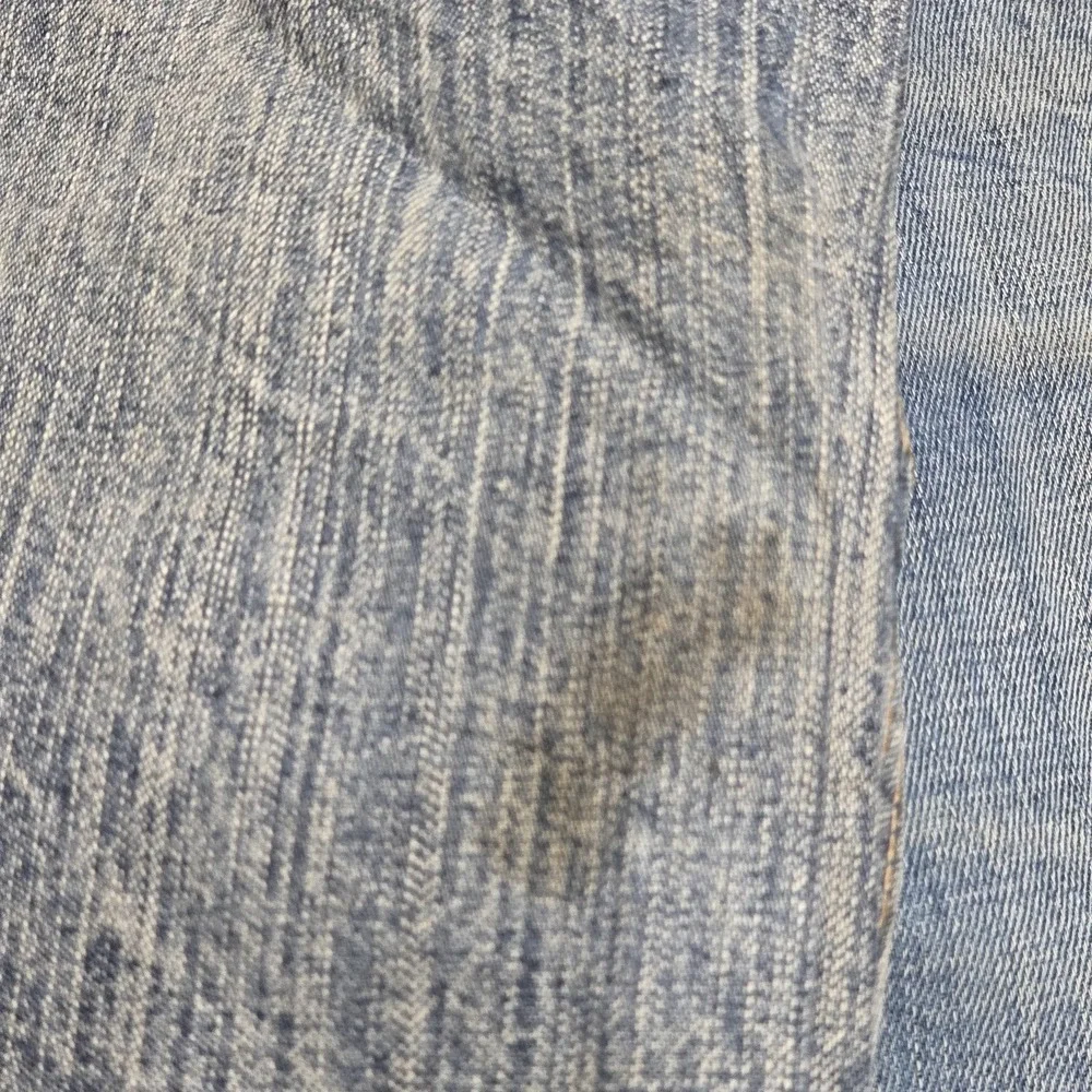 Edwin Jeans Mens Blue Selvedge 505BXX Whiskers Thrashed Light Wash Fits 29x30